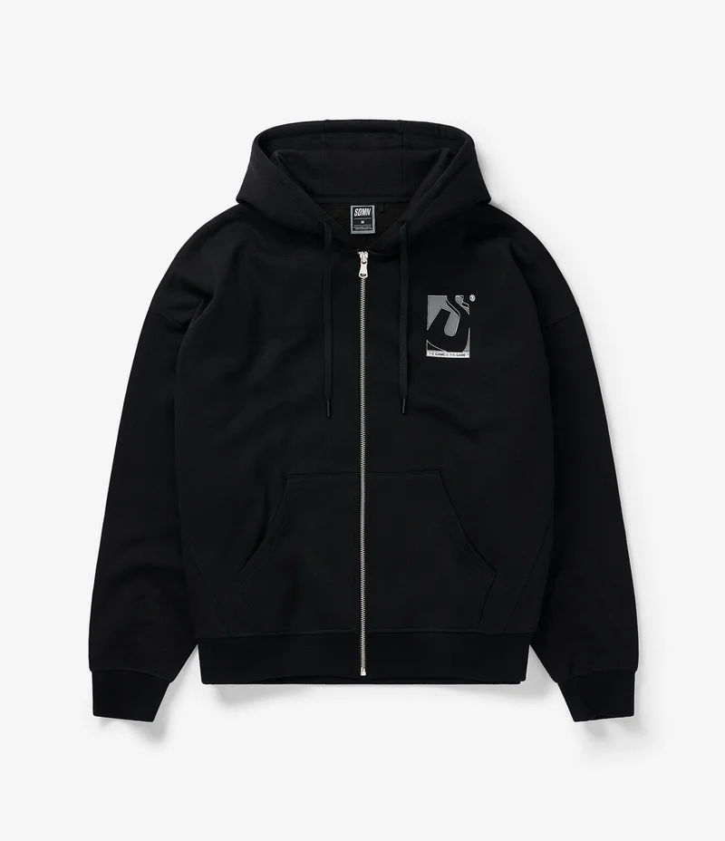 Product image of the Initial Box Zip Hoodie