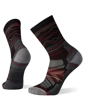 Hike Mountain Range Pattern Crew Socks