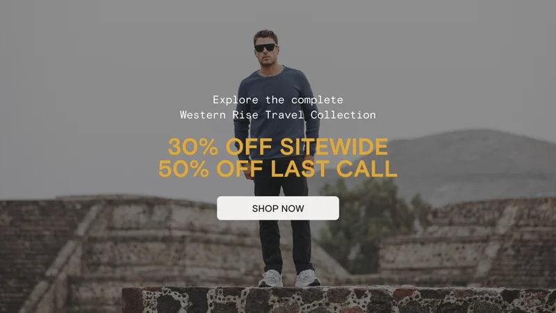 Explore the complete Wester Rise Travel Collection. 30% OFFF SITEWIDE 50% OFF LAST CALL [SHOP NOW]