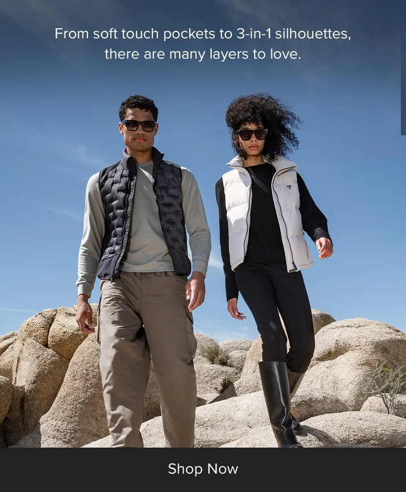 From soft touch pockets to 3-in-1 silhouettes, there are many layers to love.