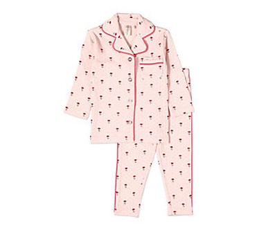 MiniMoi Plant Your Dreams Grow Happy Pointelle Pajama Set