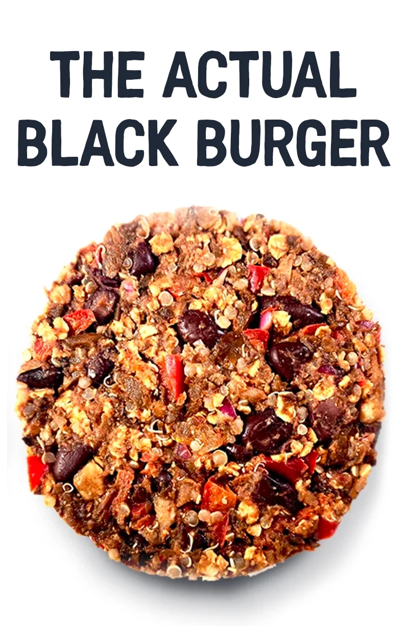 The Actual Black Burger