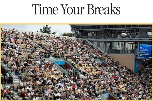 Time your breaks