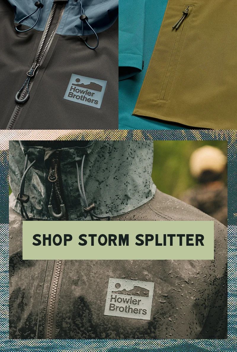 The brand new Storm Splitter Rain Shell is a full-zip, hooded shell made with 2.5 waterproof layers to help you confidently slice and dice through the toughest rain storms. But wait, there’s more! We added a sealed and taped hydrozip front closure to make sure mother nature can’t disrupt your heeding of the call no matter the conditions.