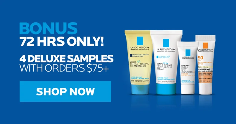 Bonus! 4 deluxe samples with orders $75+