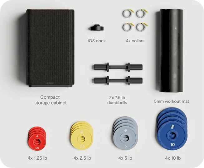 GIF displaying Tempo move home gym in detail
