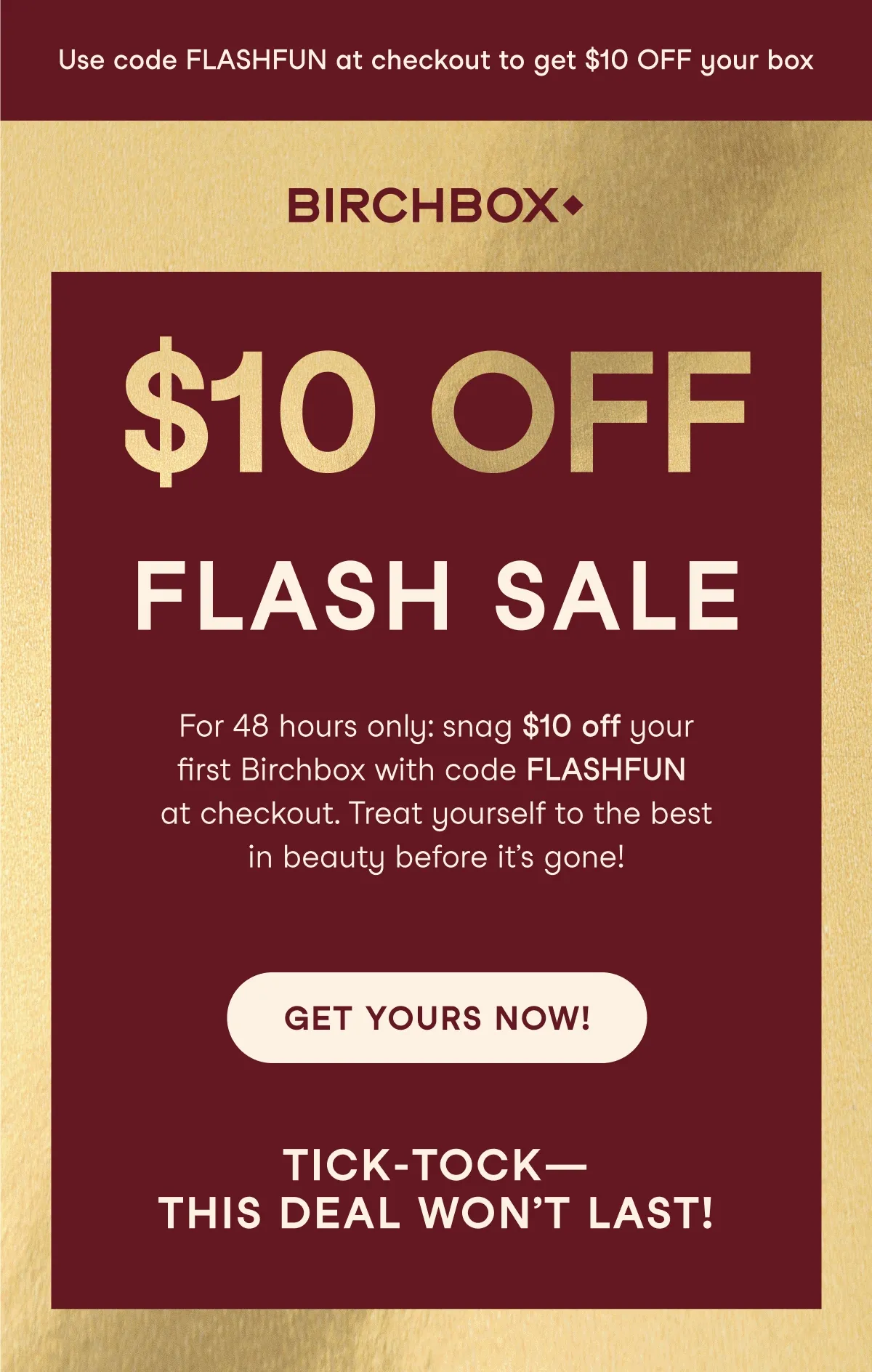 $10 Off Flash Sale $10 Off Flash Sale