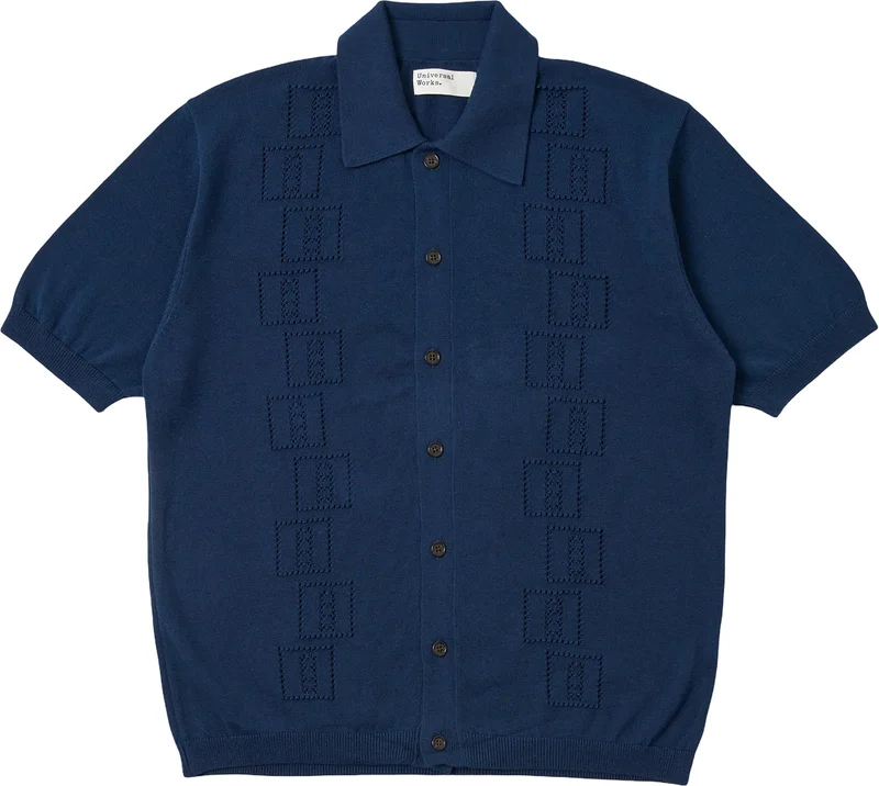 Universal Works,  Jonny Cotton Lace Knit Shirt - Men's