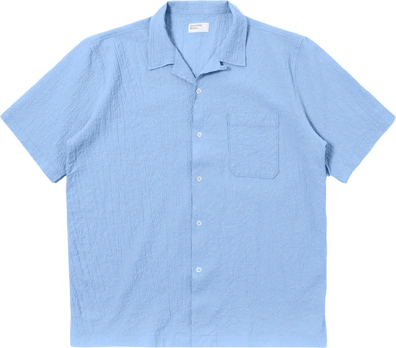 Universal Works,  Road Seersucker Shirt - Men's