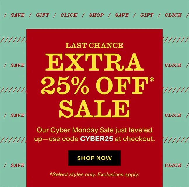 Shop Cyber Monday Sale
