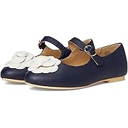Navy Flower Flats (Toddler/Little Kid/Big Kid)