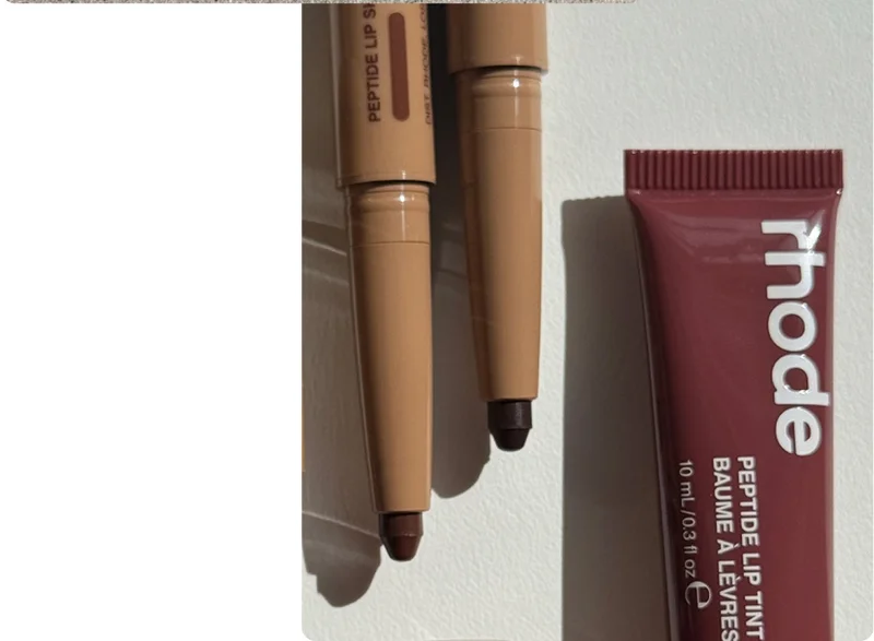 peptide lip shape and peptide lip tint