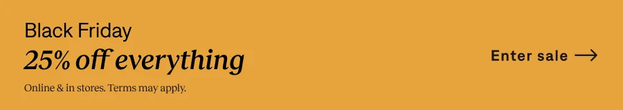 Black Friday: 25% off everything. Shop now