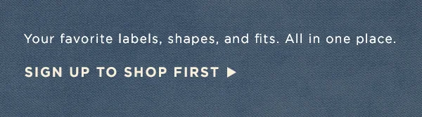 Sign up to shop first