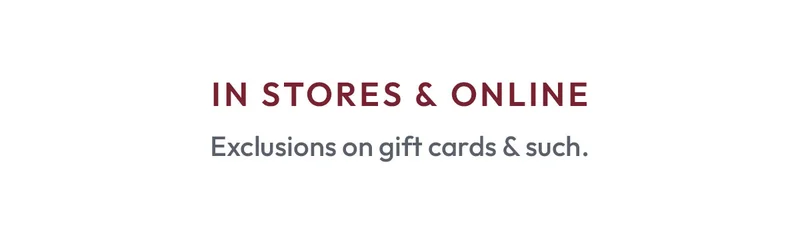 In Store and Online