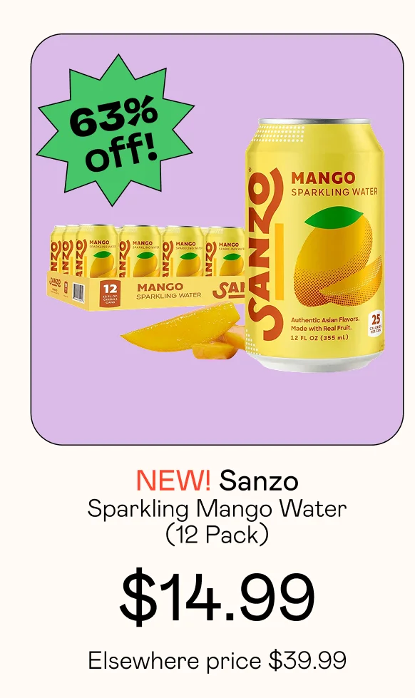 Sparkling Mango Water (12 Pack)