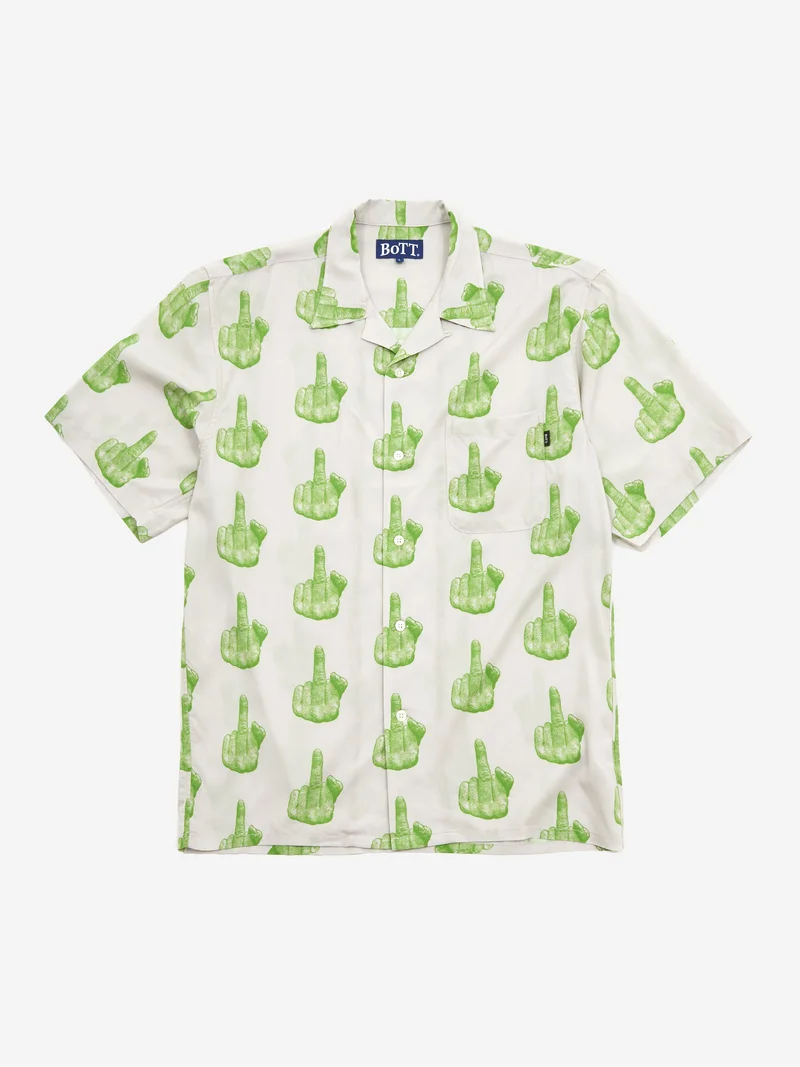 Image of BoTT Finger Short Sleeve Shirt - Khaki