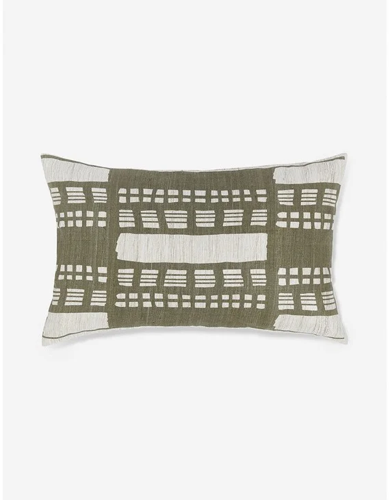 Stonewalk Pillow by Élan Byrd - 12" x 20"