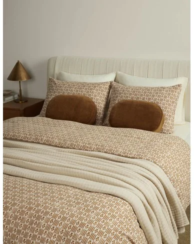 Hedra Linen Cotton Duvet Cover-Marigold / King/Cal King / Duvet Set
