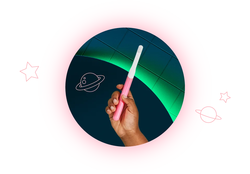 Glow in the dark brush