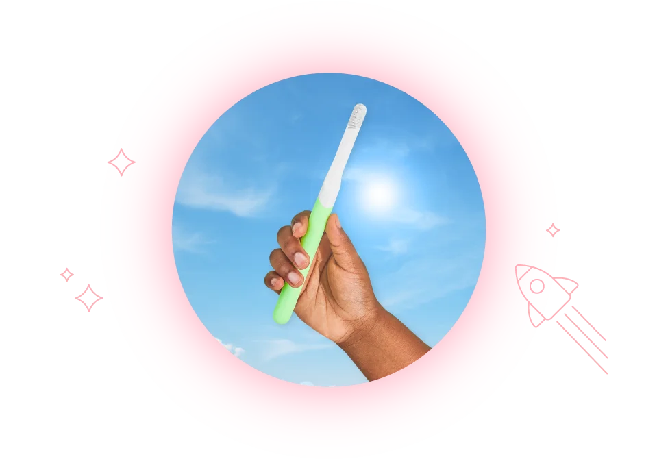 Glow in the dark brush