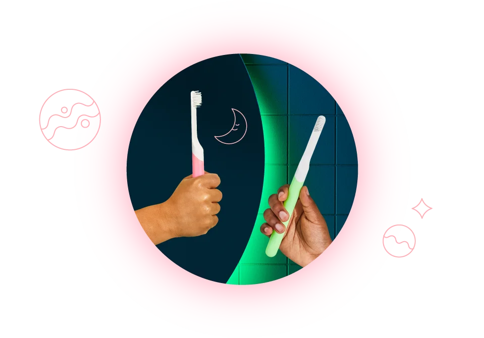 Glow in the dark brush