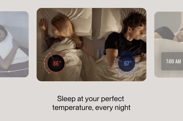 Keeps each side at your ideal sleep temperature