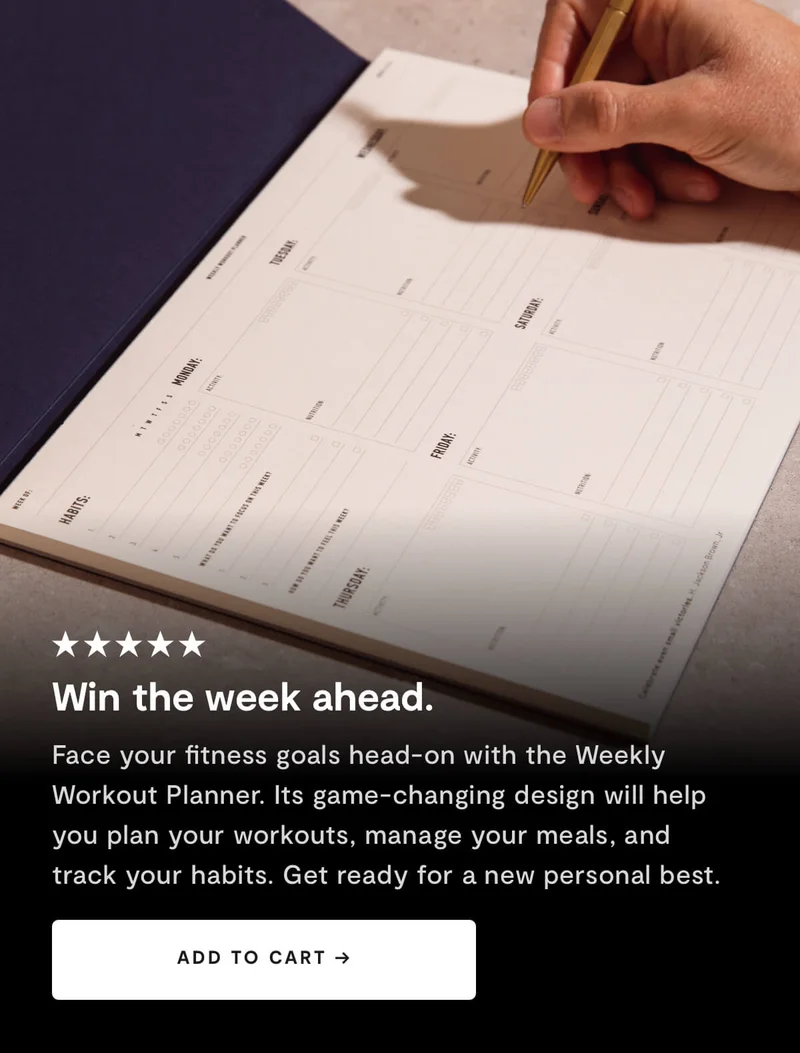 Weekly Workout Planner