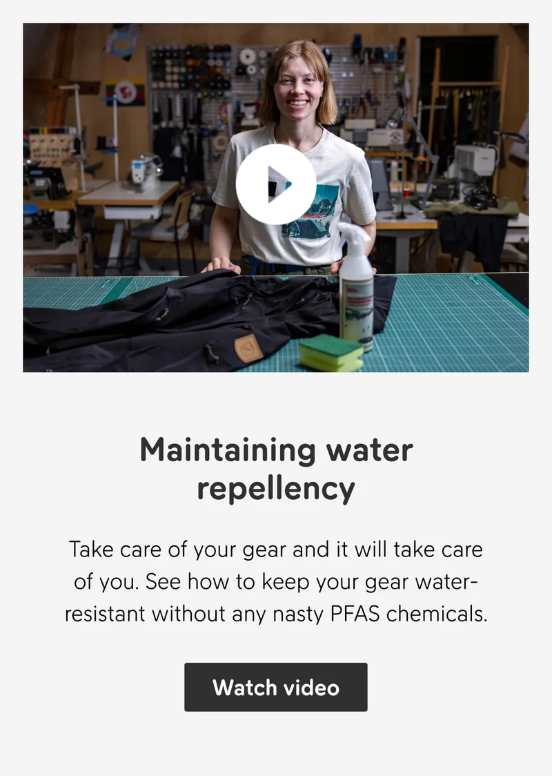 Maintain PFC-free Water Repellency | Love your gear longer