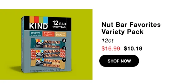 Nut Bar Favorites Variety Pack