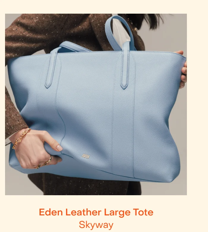 Eden Leather Large Tote Skyway