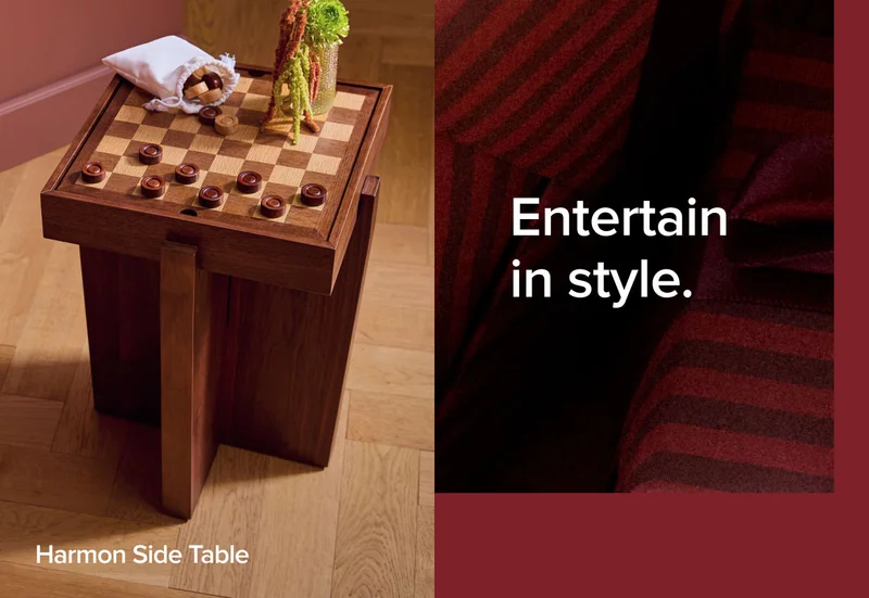 Entertain in style: Harmon Side Table