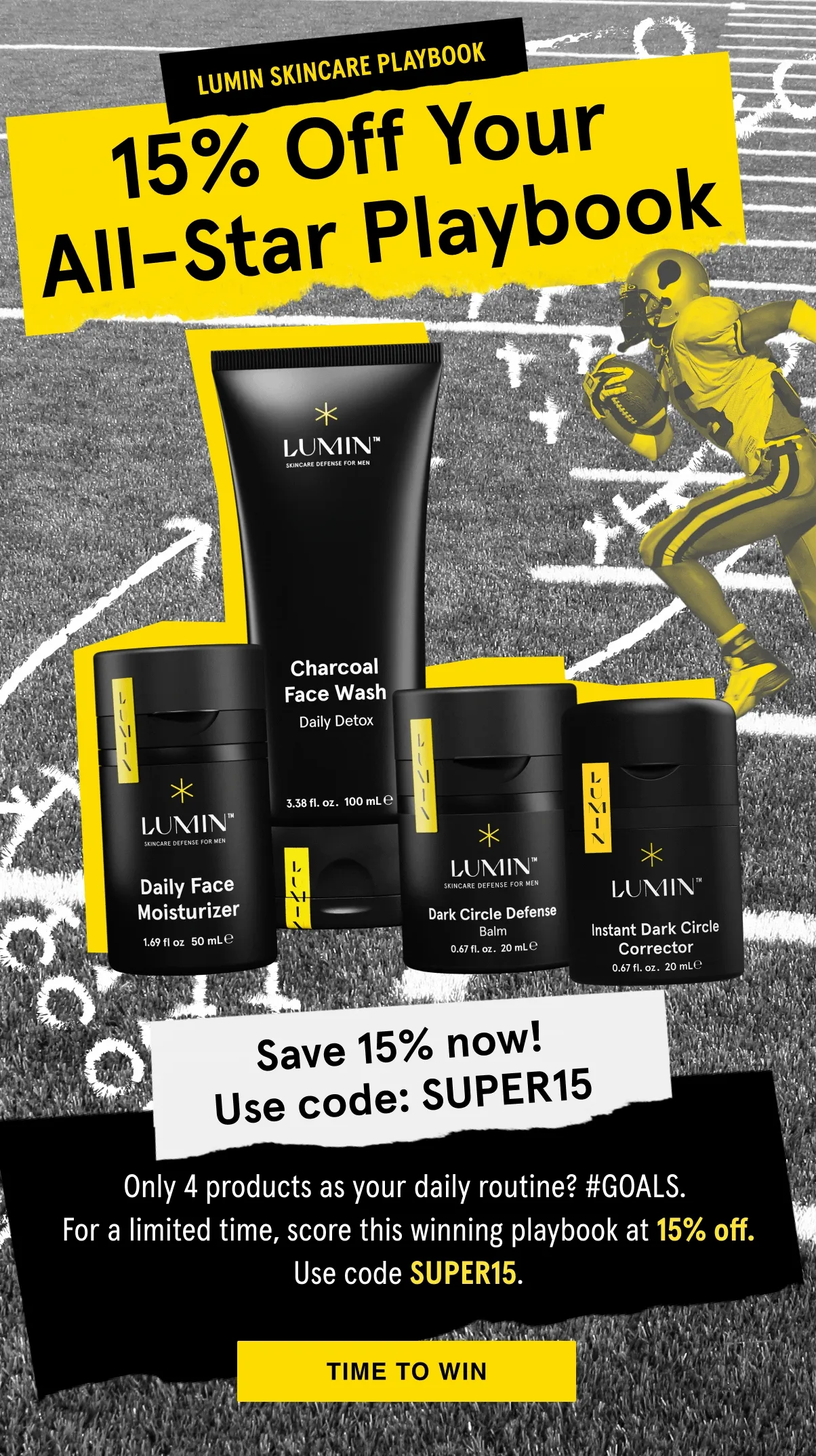 Save 15% Now! - TIME TO WIN
