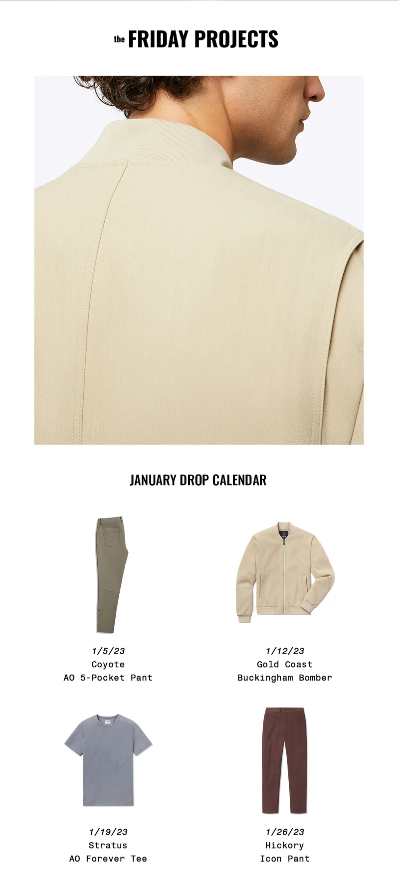 January Drop Calendar