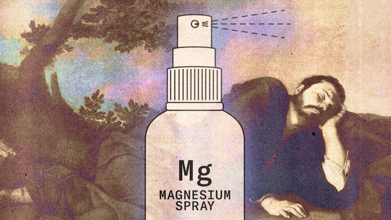 Image may contain: magnesium spray benefits, Bottle, Person, Tin, and Cosmetics