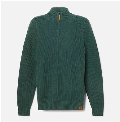 Men's Williams River Textured Quarter-Zip Sweater