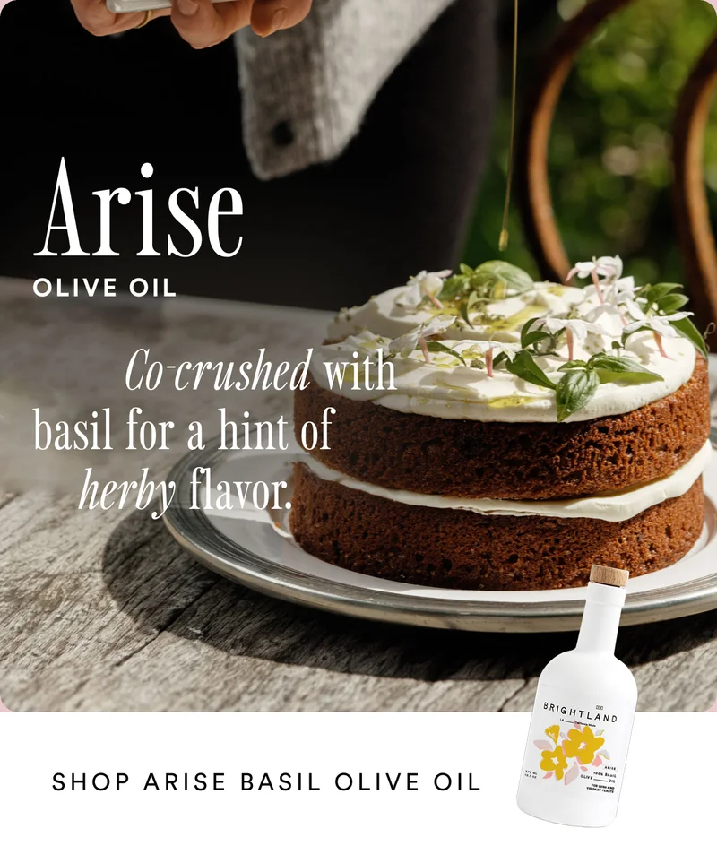 Arise Basil Olive Oil - Co-crushed with basil for a hint of herby flavor.