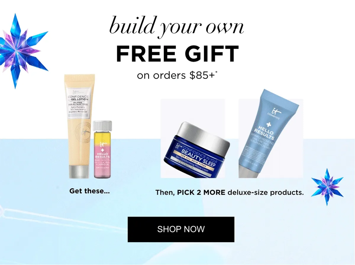 build your own FREE GIFT