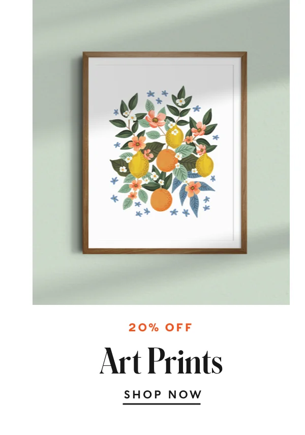 20% Off Art Prints