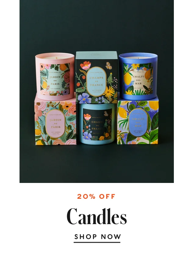 20% Off Candles