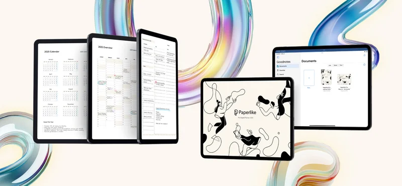 Screenshots of the Paperlike Pro Planner