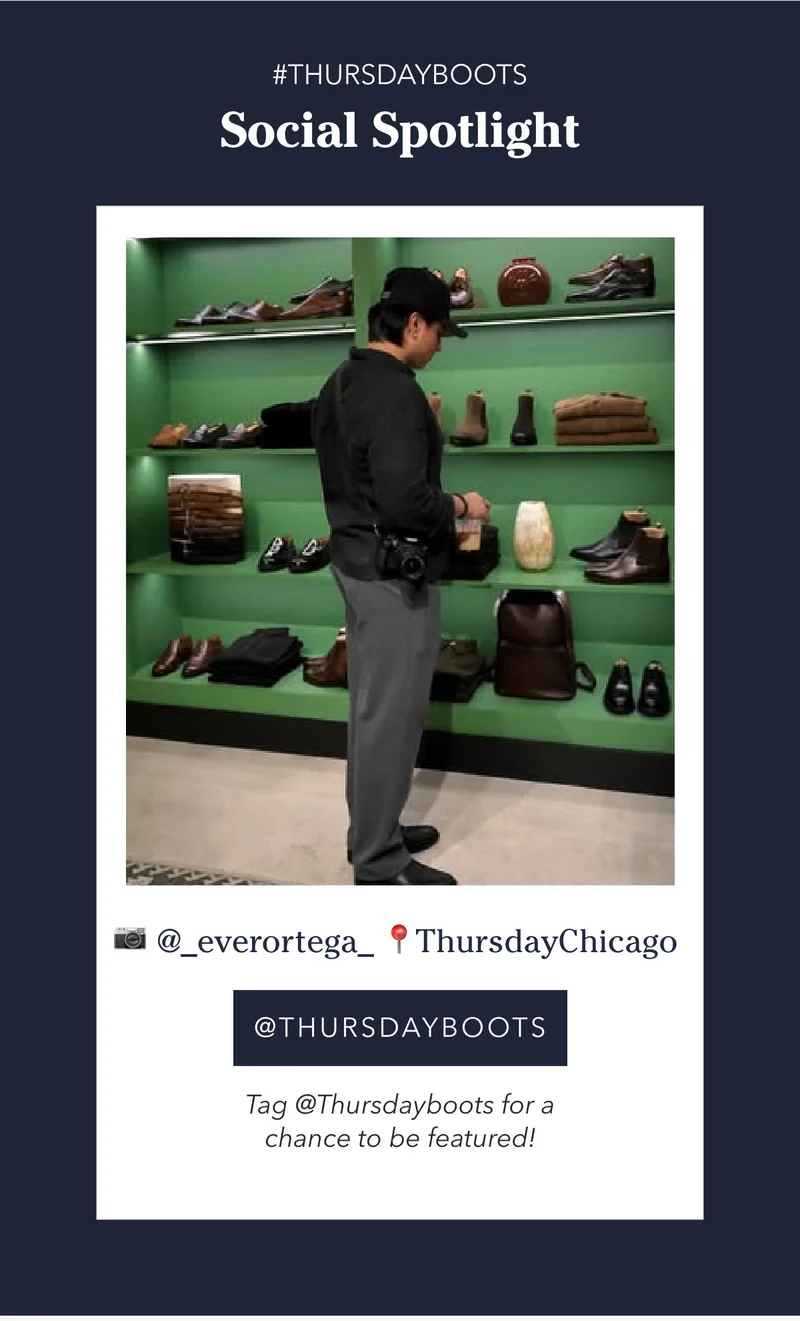 Follow us @Thursdayboots