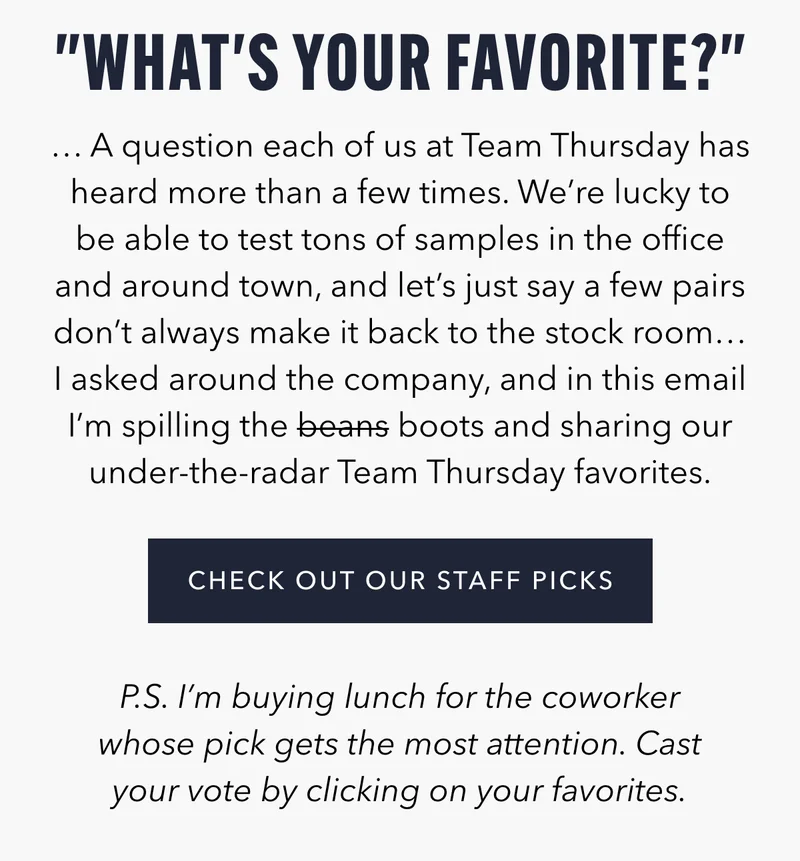 Check Out Our Staff Picks