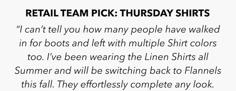 Thursday Shirts