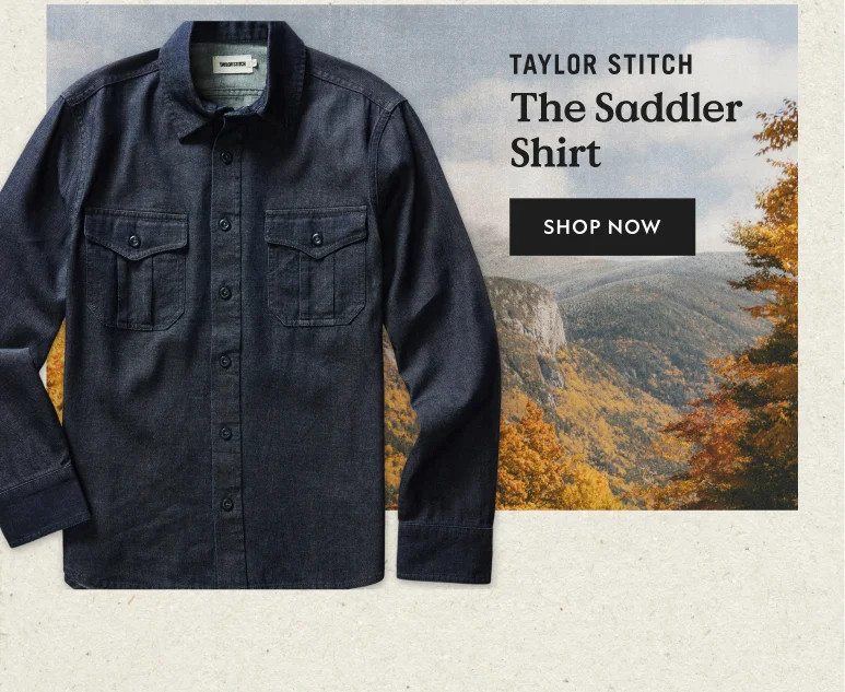 The Saddler Shirt in Indigo Broken Twill