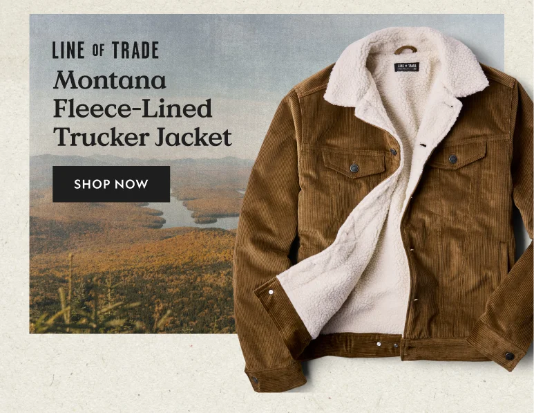 The Montana Fleece-Lined Corduroy Trucker Jacket