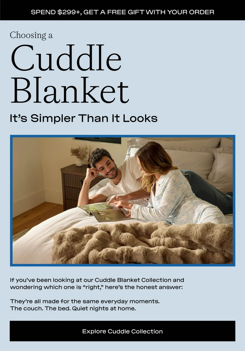 Choosing a cuddle blanket: