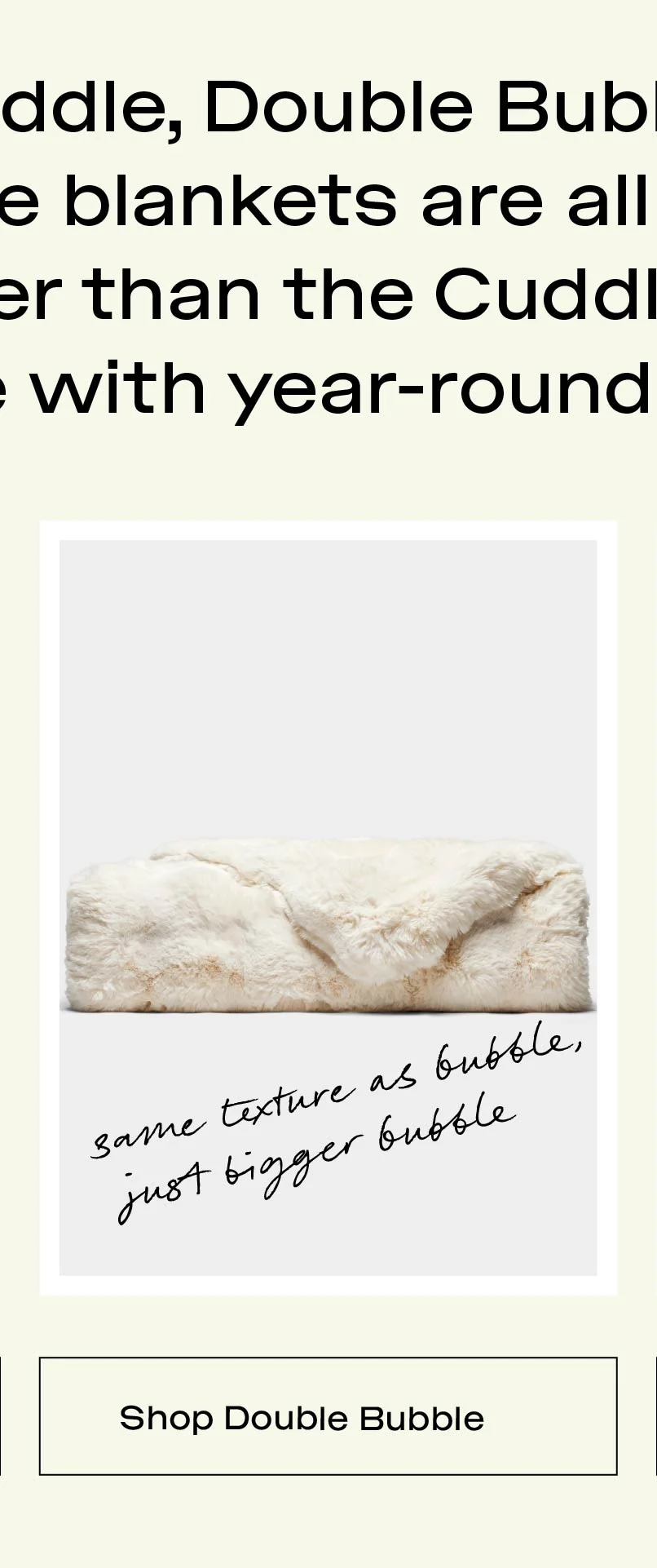 Shop Double Bubble