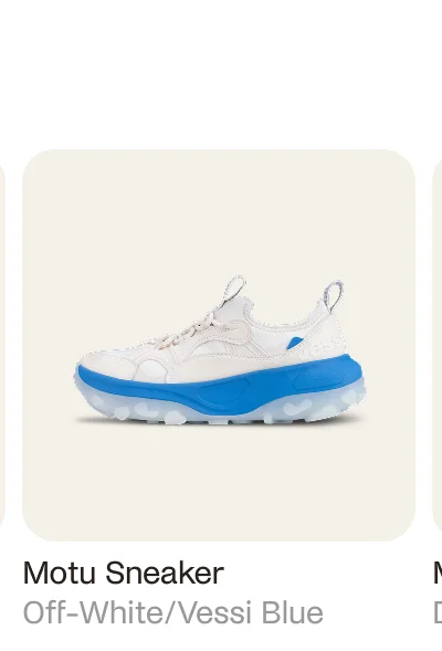 Motu Sneaker Off White/Vessi Blue