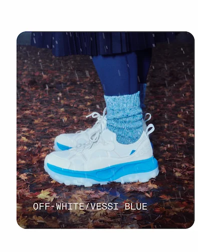 Off White/Vessi Blue